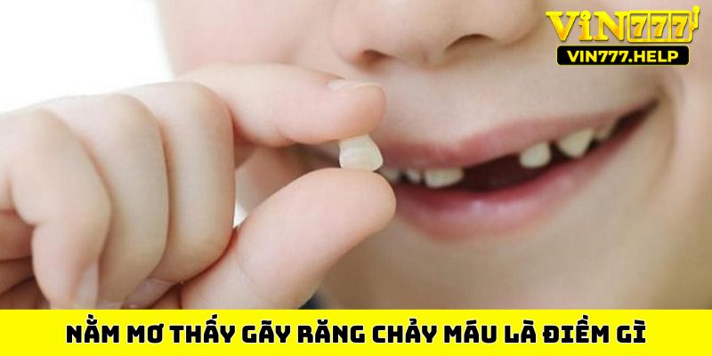 Nằm mơ thấy gãy răng chảy máu là điềm gì