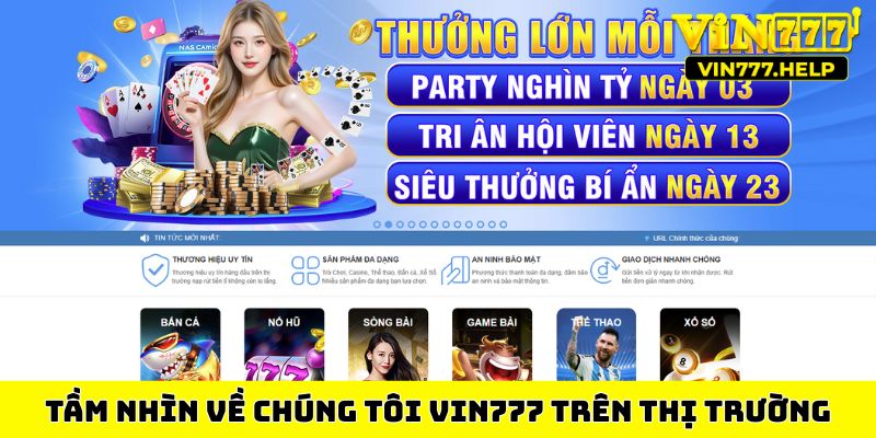Tầm nhìn về chúng tôi Vin777 trên thị trường